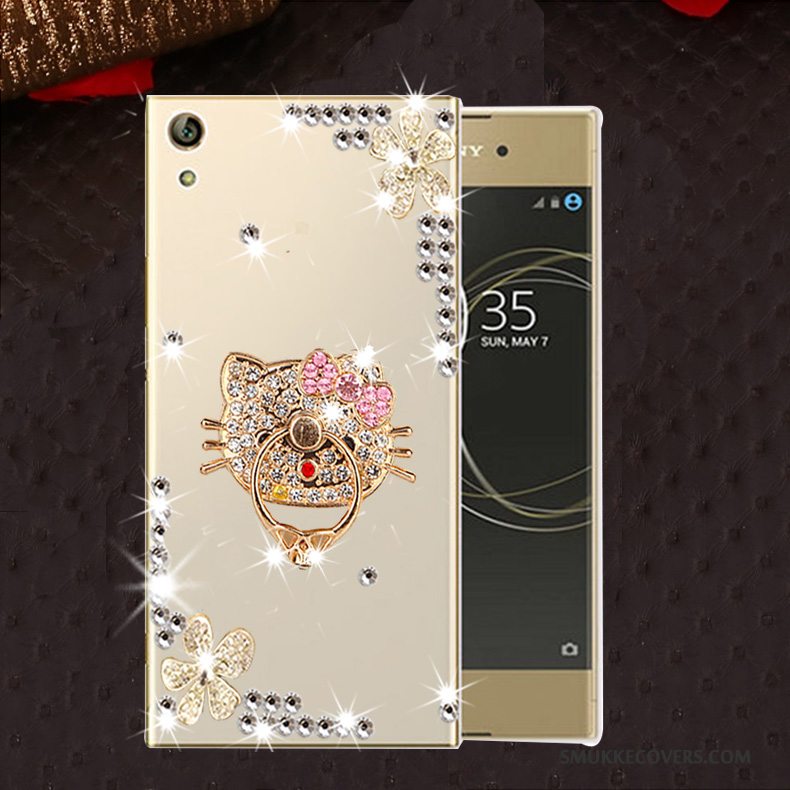 Etui Sony Xperia L1 Strass Lyserød Telefon, Cover Sony Xperia L1 Silikone Anti-fald