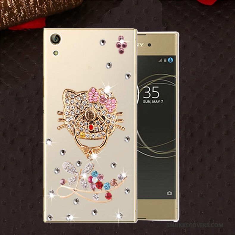 Etui Sony Xperia L1 Strass Lyserød Telefon, Cover Sony Xperia L1 Silikone Anti-fald