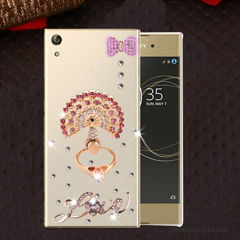 Etui Sony Xperia L1 Strass Lyserød Telefon, Cover Sony Xperia L1 Silikone Anti-fald