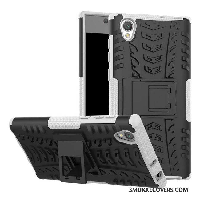 Etui Sony Xperia L1 Support Telefonnubuck, Cover Sony Xperia L1 Tasker Anti-fald Blå