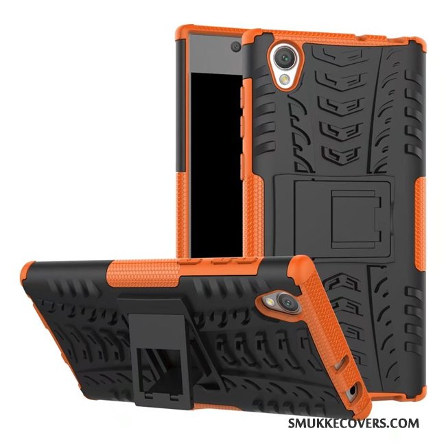 Etui Sony Xperia L1 Support Telefonnubuck, Cover Sony Xperia L1 Tasker Anti-fald Blå