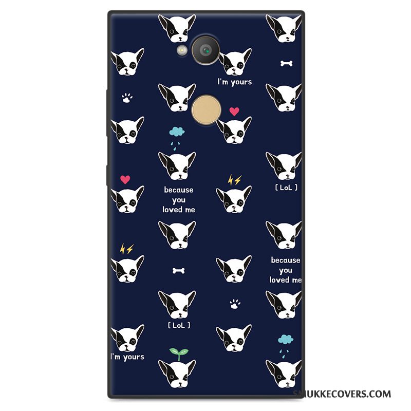 Etui Sony Xperia L2 Beskyttelse Telefonnubuck, Cover Sony Xperia L2 Blød Trend Anti-fald