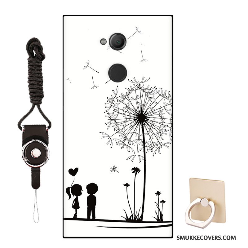 Etui Sony Xperia L2 Cartoon Lyserød Tilpas, Cover Sony Xperia L2 Blød Mønster Af Personlighed