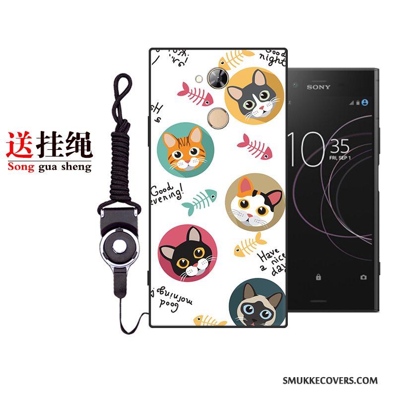 Etui Sony Xperia L2 Cartoon Telefonlyseblå, Cover Sony Xperia L2 Tasker Trend Anti-fald