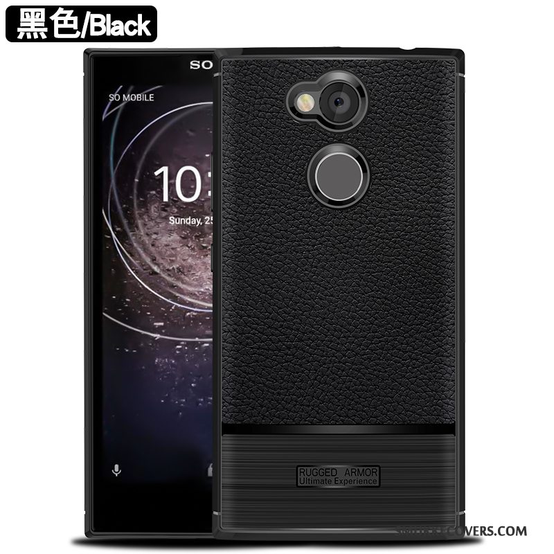 Etui Sony Xperia L2 Silikone Grå Telefon, Cover Sony Xperia L2 Tasker Anti-fald