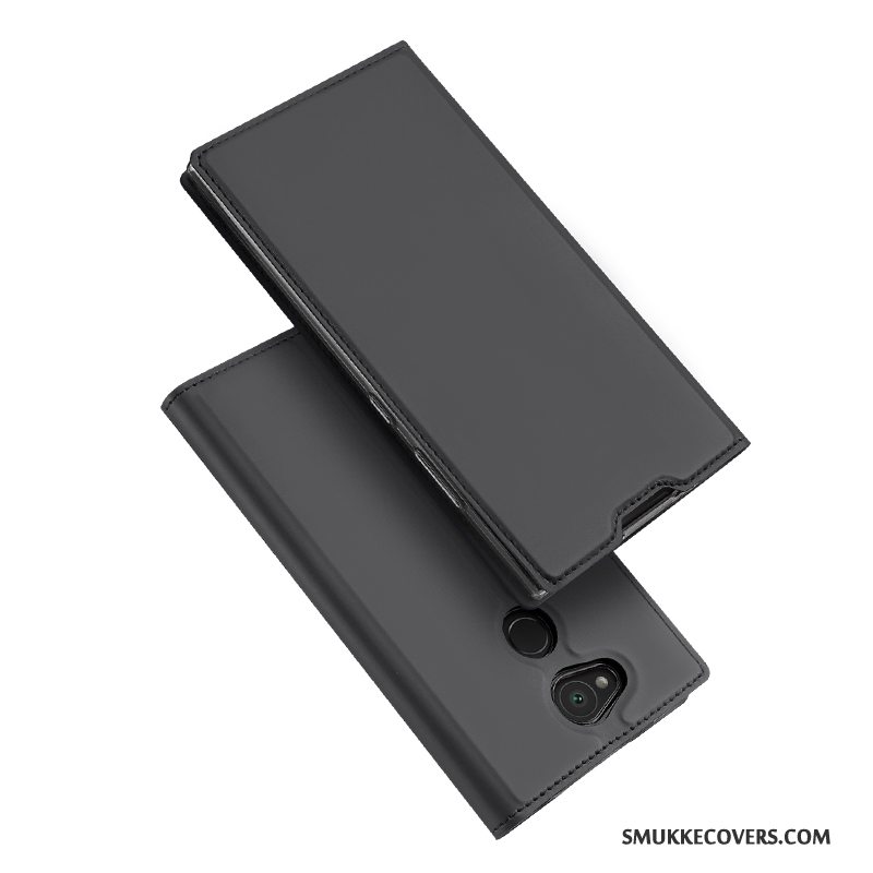 Etui Sony Xperia L2 Support Kort Anti-fald, Cover Sony Xperia L2 Beskyttelse Lyserød