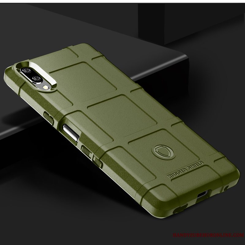 Etui Sony Xperia L3 Beskyttelse Anti-fald Telefon, Cover Sony Xperia L3 Blød Grøn