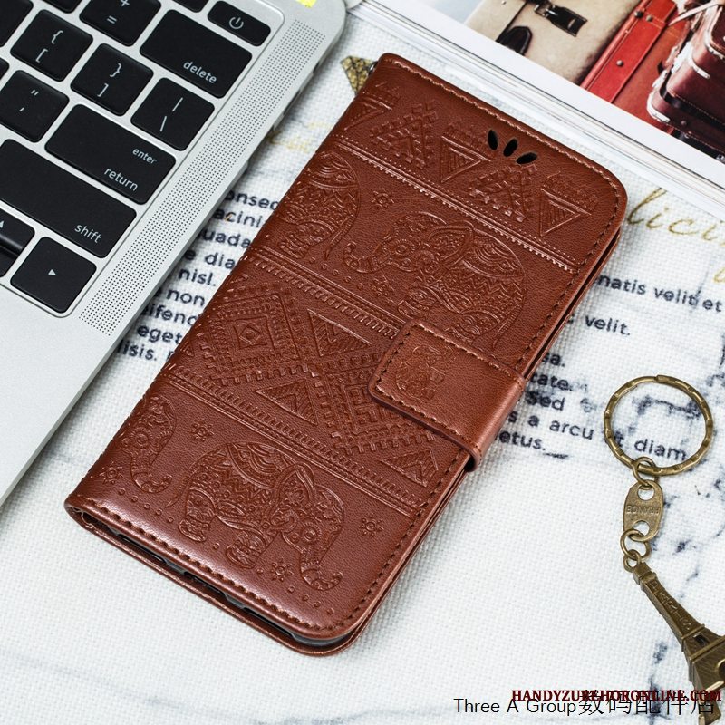 Etui Sony Xperia L3 Beskyttelse Rød Kort, Cover Sony Xperia L3 Relief Telefonanti-fald