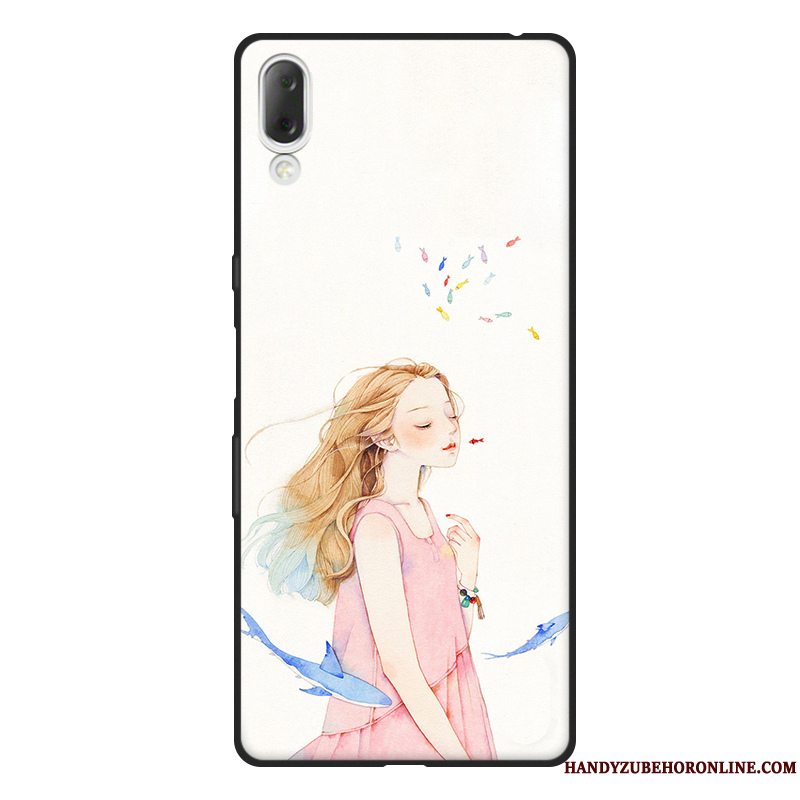 Etui Sony Xperia L3 Blød Frisk Grøn, Cover Sony Xperia L3 Silikone Nubuck Kunst