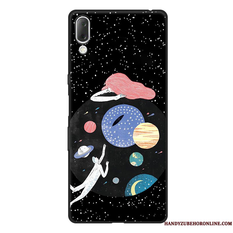 Etui Sony Xperia L3 Blød Frisk Grøn, Cover Sony Xperia L3 Silikone Nubuck Kunst