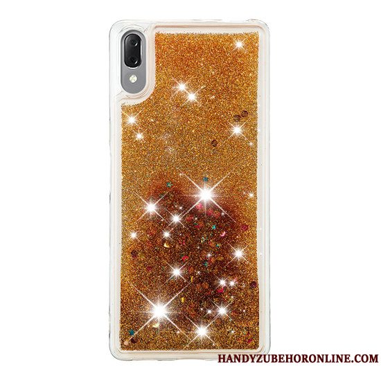 Etui Sony Xperia L3 Kreativ Telefonguld, Cover Sony Xperia L3 Anti-fald Quicksand