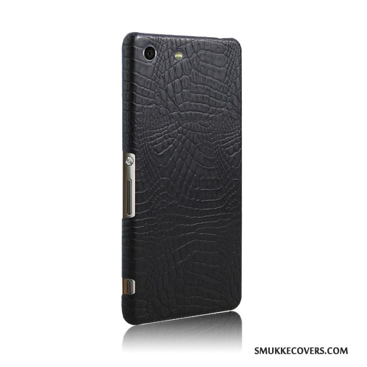 Etui Sony Xperia M5 Dual Læder Krokodille Mønster Telefon, Cover Sony Xperia M5 Dual Beskyttelse Ny Lyseblå