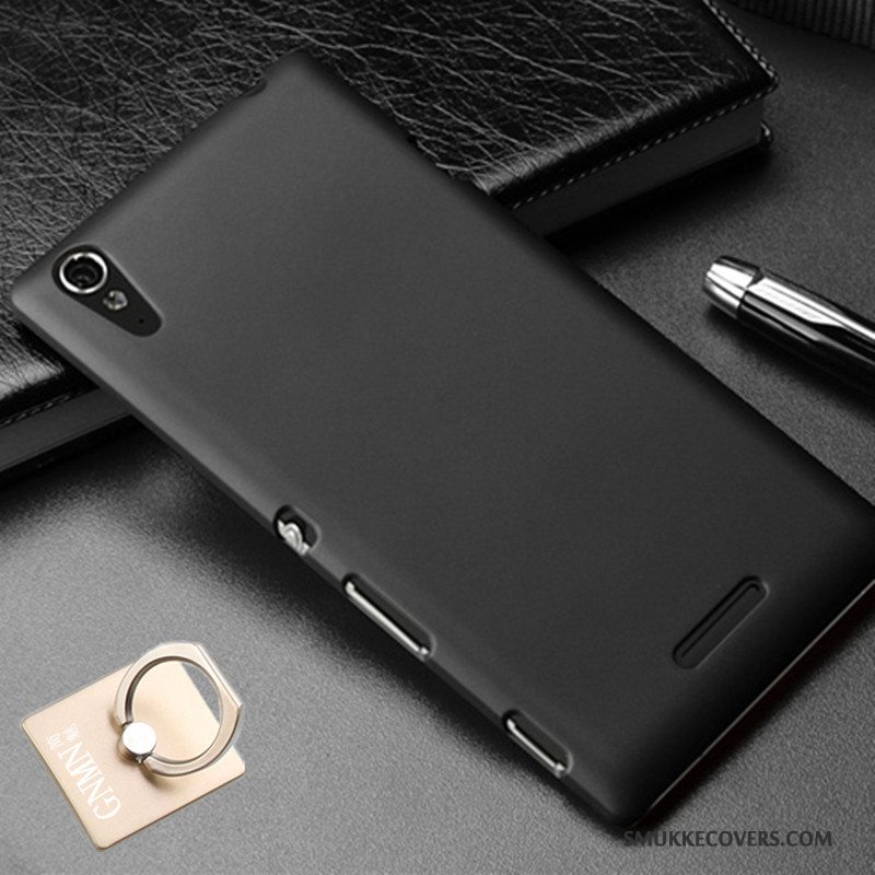 Etui Sony Xperia T3 Beskyttelse Nubuck Hård, Cover Sony Xperia T3 Telefonblå