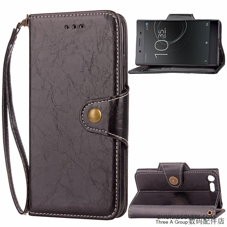 Etui Sony Xperia X Compact Læder Telefon, Cover Sony Xperia X Compact Blød