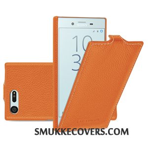 Etui Sony Xperia X Compact Læder Telefongul, Cover Sony Xperia X Compact Beskyttelse