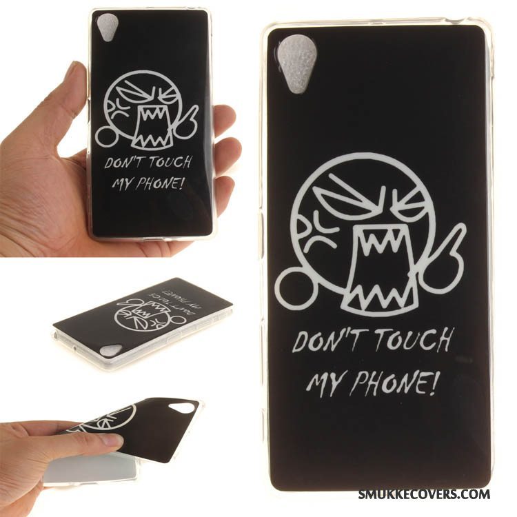 Etui Sony Xperia Xa Blød Telefonanti-fald, Cover Sony Xperia Xa Cartoon Gul Hængende Ornamenter