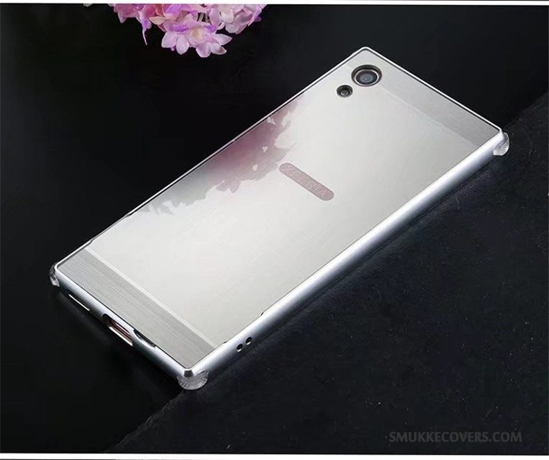 Etui Sony Xperia Xa Metal Ramme Guld, Cover Sony Xperia Xa Beskyttelse Bagdæksel Telefon