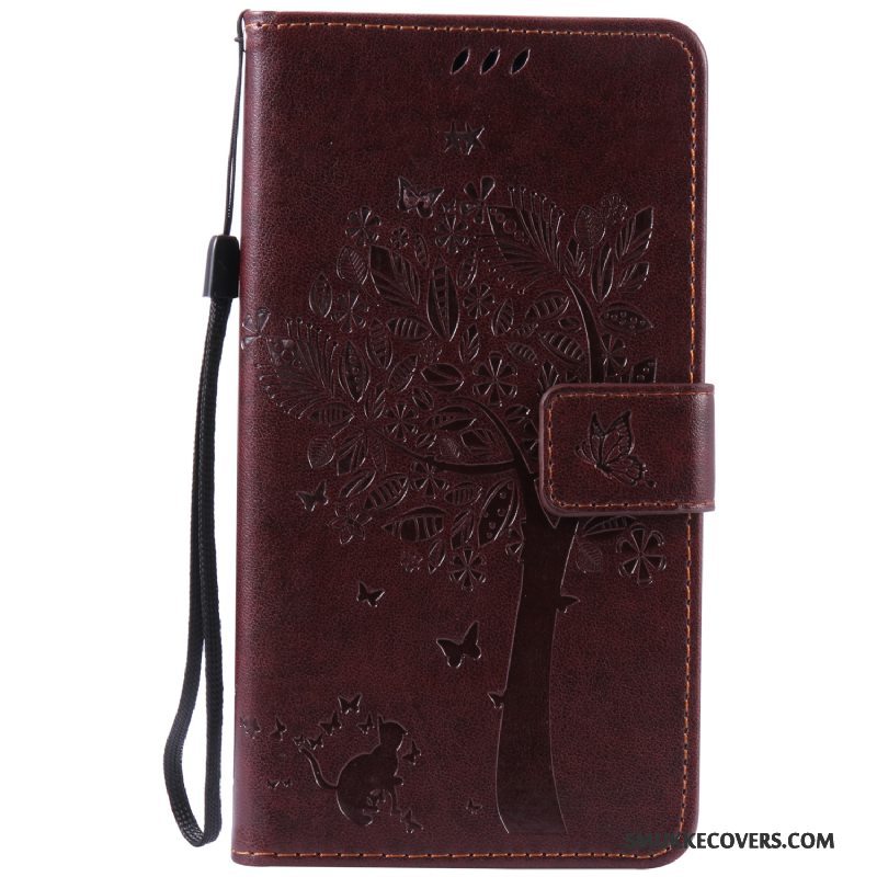 Etui Sony Xperia Xa Ultra Læder Anti-fald Telefon, Cover Sony Xperia Xa Ultra Folio Lyserød