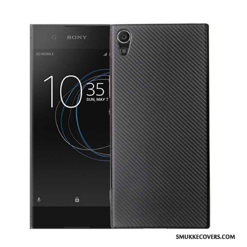 Etui Sony Xperia Xa1 Blød Lyserød Fiber, Cover Sony Xperia Xa1 Beskyttelse Telefon