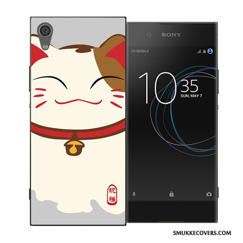 Etui Sony Xperia Xa1 Cartoon Hård Blå, Cover Sony Xperia Xa1 Beskyttelse Trend Af Personlighed