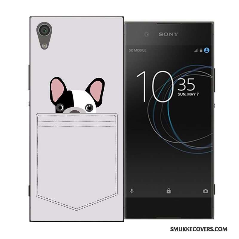 Etui Sony Xperia Xa1 Cartoon Hård Blå, Cover Sony Xperia Xa1 Beskyttelse Trend Af Personlighed