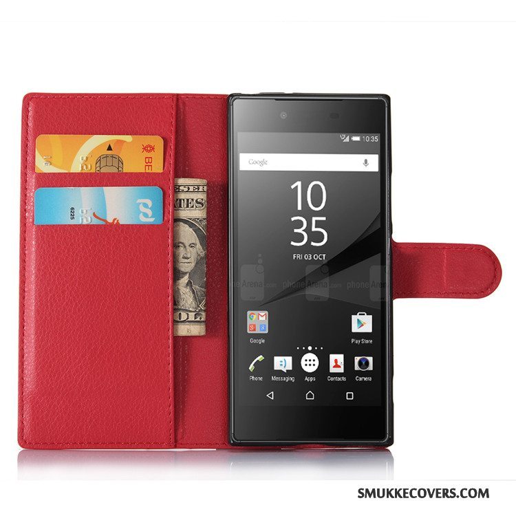 Etui Sony Xperia Xa1 Læder Telefonlyserød, Cover Sony Xperia Xa1 Folio