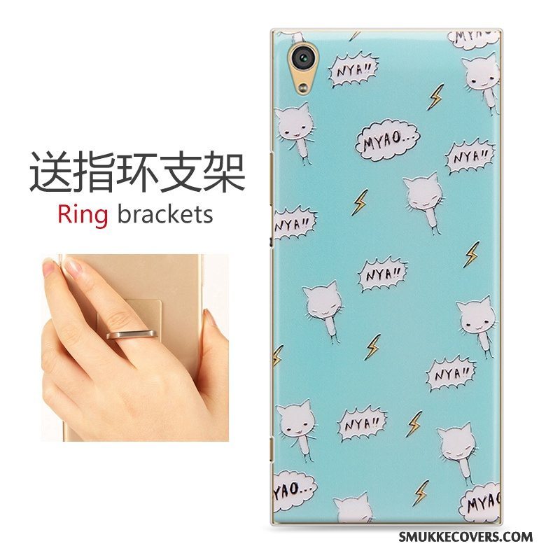 Etui Sony Xperia Xa1 Malet Telefontrend, Cover Sony Xperia Xa1 Cartoon Gul