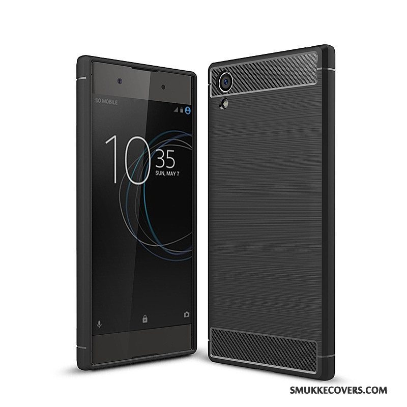 Etui Sony Xperia Xa1 Plus Blød Telefonfiber, Cover Sony Xperia Xa1 Plus Tasker Rød