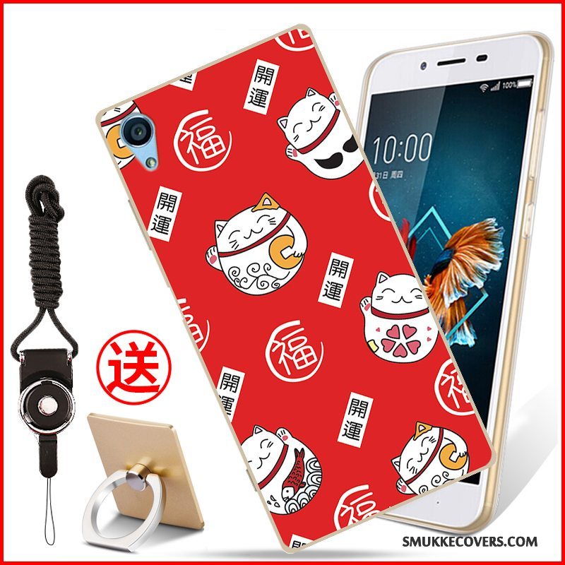 Etui Sony Xperia Xa1 Plus Cartoon Telefonlyserød, Cover Sony Xperia Xa1 Plus Blød Anti-fald