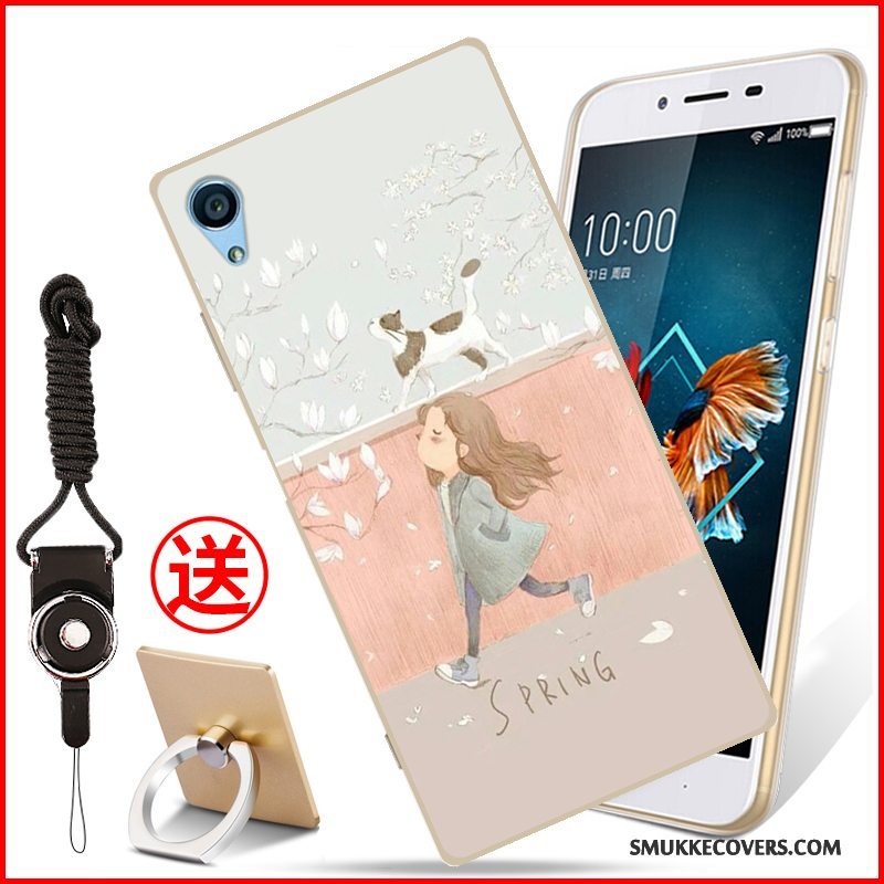 Etui Sony Xperia Xa1 Plus Cartoon Telefonlyserød, Cover Sony Xperia Xa1 Plus Blød Anti-fald