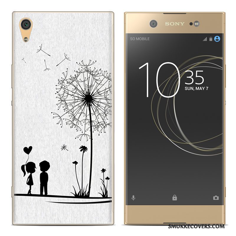 Etui Sony Xperia Xa1 Plus Malet Telefonrød, Cover Sony Xperia Xa1 Plus Blød