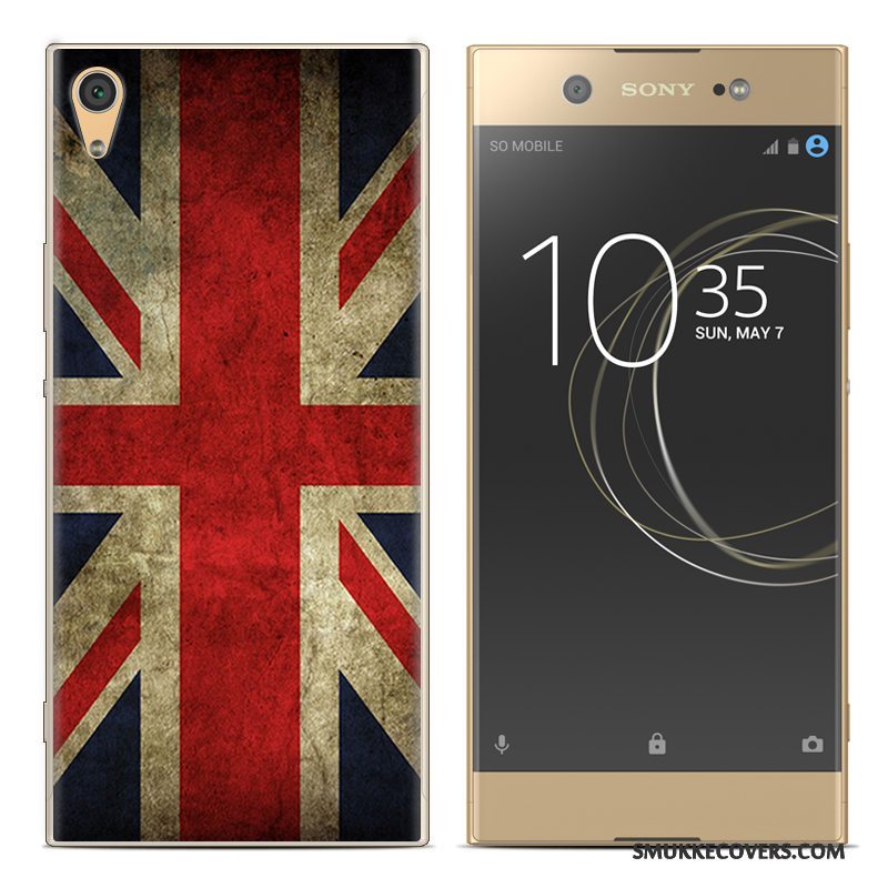 Etui Sony Xperia Xa1 Plus Malet Telefonrød, Cover Sony Xperia Xa1 Plus Blød