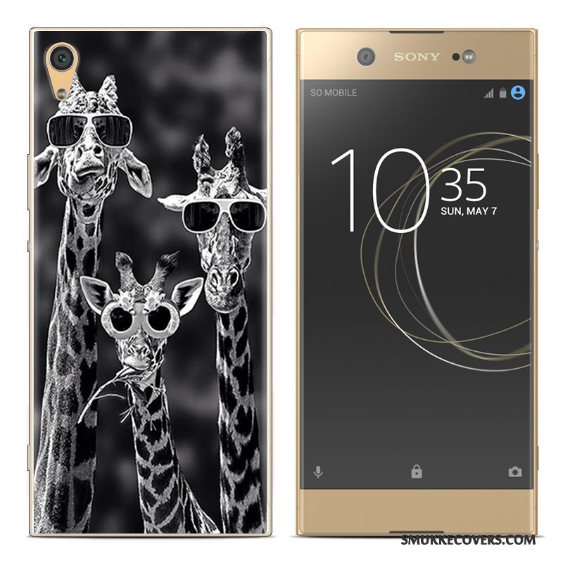 Etui Sony Xperia Xa1 Plus Malet Telefonrød, Cover Sony Xperia Xa1 Plus Blød