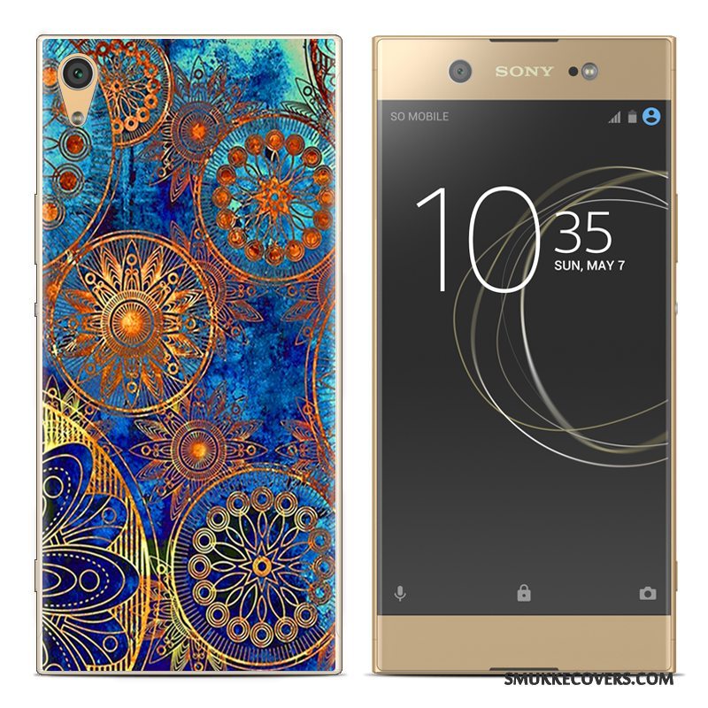 Etui Sony Xperia Xa1 Plus Malet Telefonrød, Cover Sony Xperia Xa1 Plus Blød