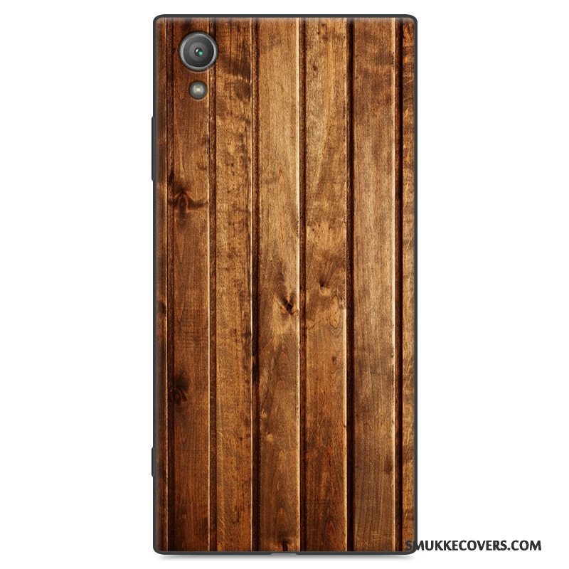 Etui Sony Xperia Xa1 Plus Trækorn Nubuck Telefon, Cover Sony Xperia Xa1 Plus Malet