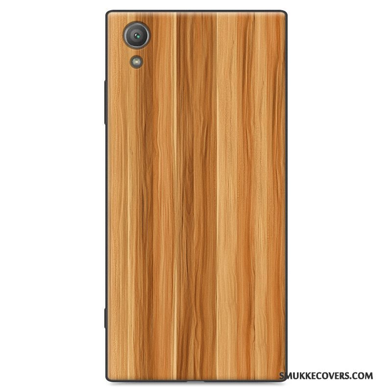 Etui Sony Xperia Xa1 Plus Trækorn Nubuck Telefon, Cover Sony Xperia Xa1 Plus Malet