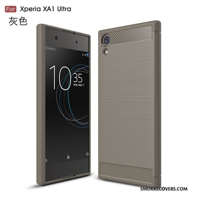 Etui Sony Xperia Xa1 Ultra Blød Anti-fald Sort, Cover Sony Xperia Xa1 Ultra Silikone Telefon