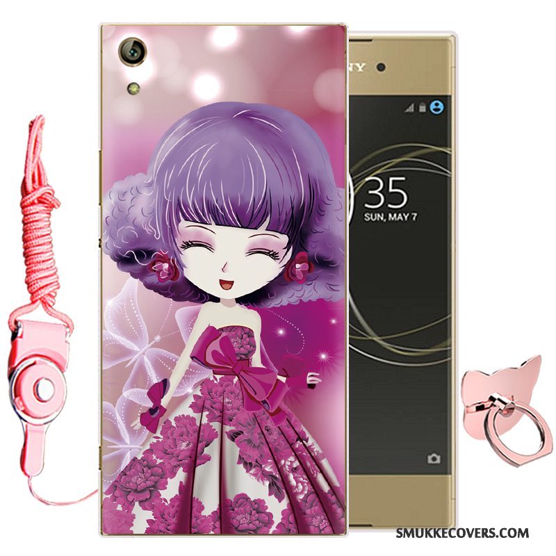 Etui Sony Xperia Xa1 Ultra Cartoon Telefonlyserød, Cover Sony Xperia Xa1 Ultra Blød