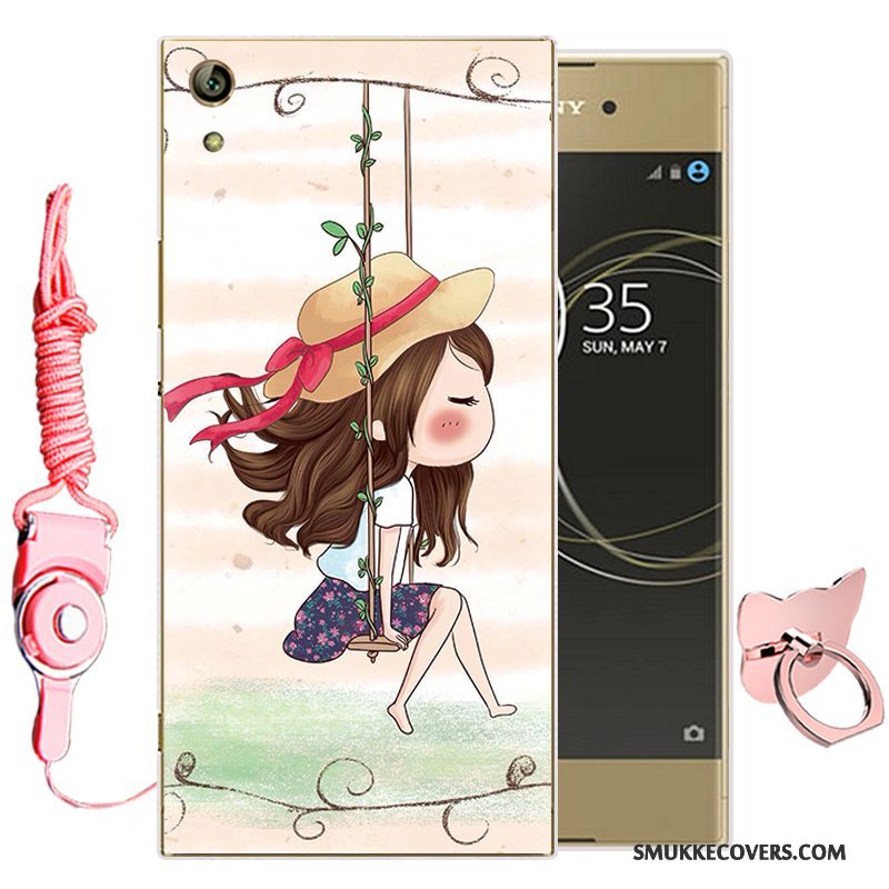 Etui Sony Xperia Xa1 Ultra Cartoon Telefonlyserød, Cover Sony Xperia Xa1 Ultra Blød