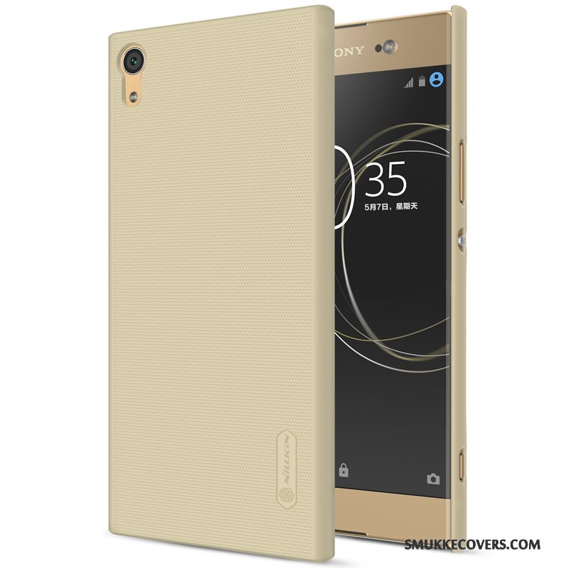 Etui Sony Xperia Xa1 Ultra Hård Telefon, Cover Sony Xperia Xa1 Ultra Nubuck Hvid