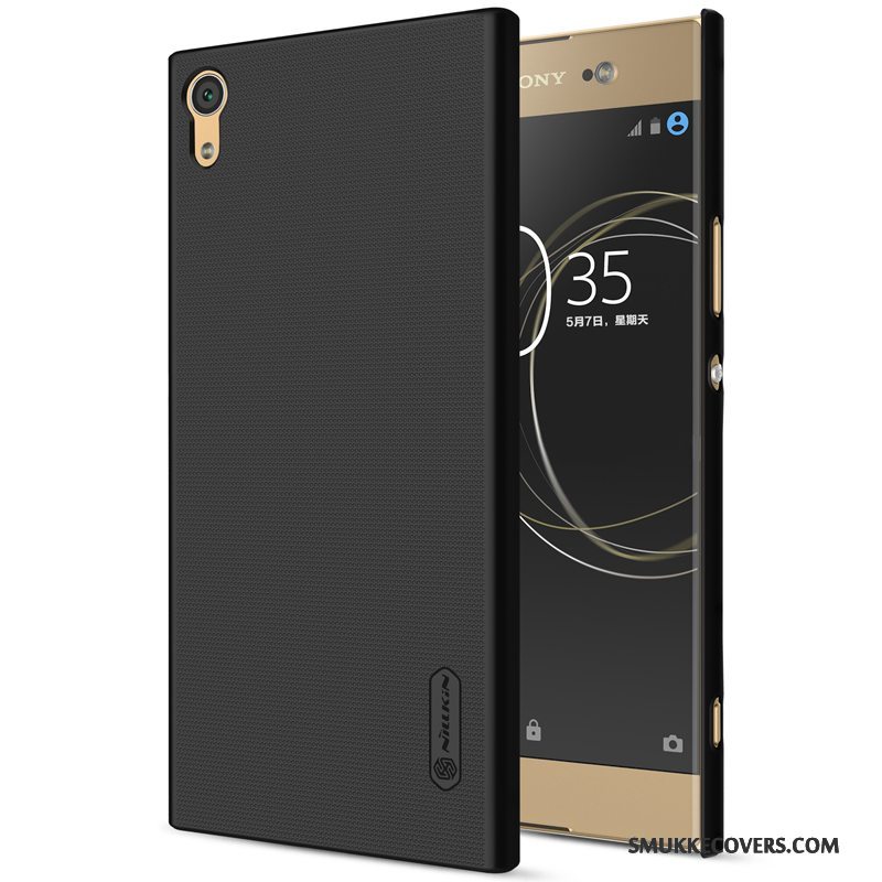 Etui Sony Xperia Xa1 Ultra Hård Telefon, Cover Sony Xperia Xa1 Ultra Nubuck Hvid