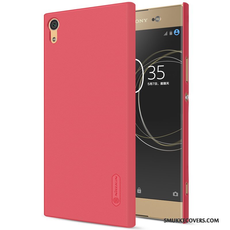 Etui Sony Xperia Xa1 Ultra Hård Telefon, Cover Sony Xperia Xa1 Ultra Nubuck Hvid