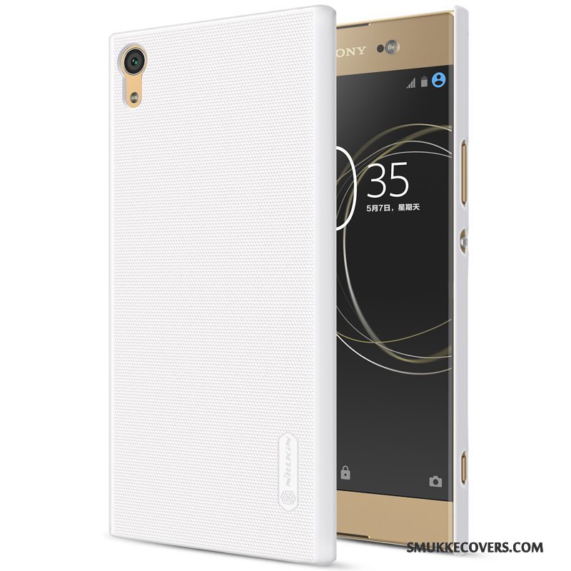 Etui Sony Xperia Xa1 Ultra Hård Telefon, Cover Sony Xperia Xa1 Ultra Nubuck Hvid