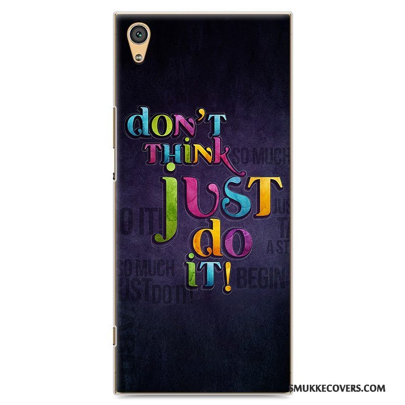 Etui Sony Xperia Xa1 Ultra Malet Telefonhård, Cover Sony Xperia Xa1 Ultra Beskyttelse Lyseblå Kunst