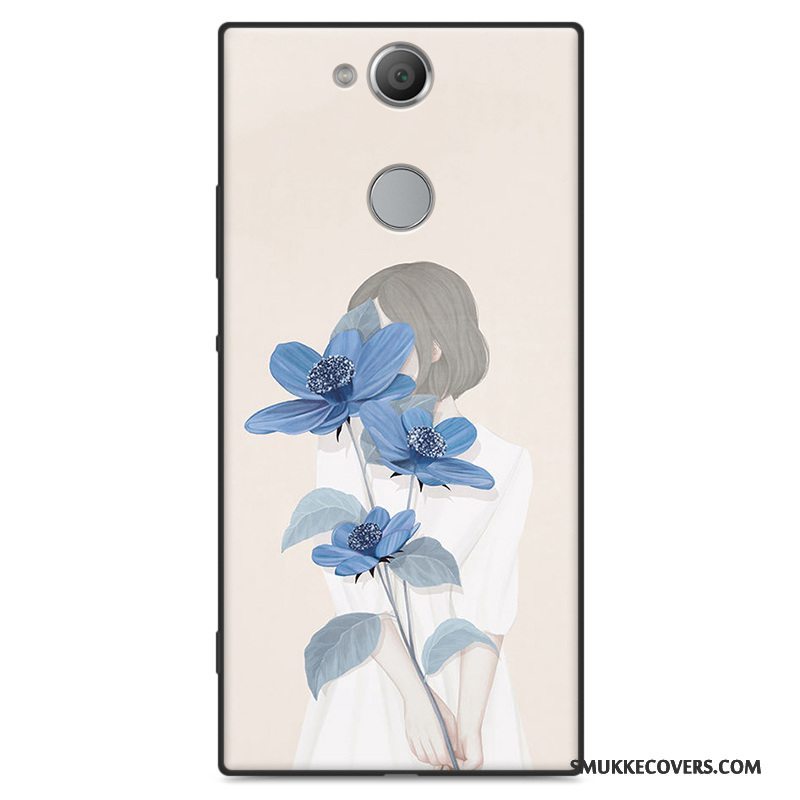 Etui Sony Xperia Xa2 Beskyttelse Telefonlyseblå, Cover Sony Xperia Xa2 Tasker Kunst Nubuck