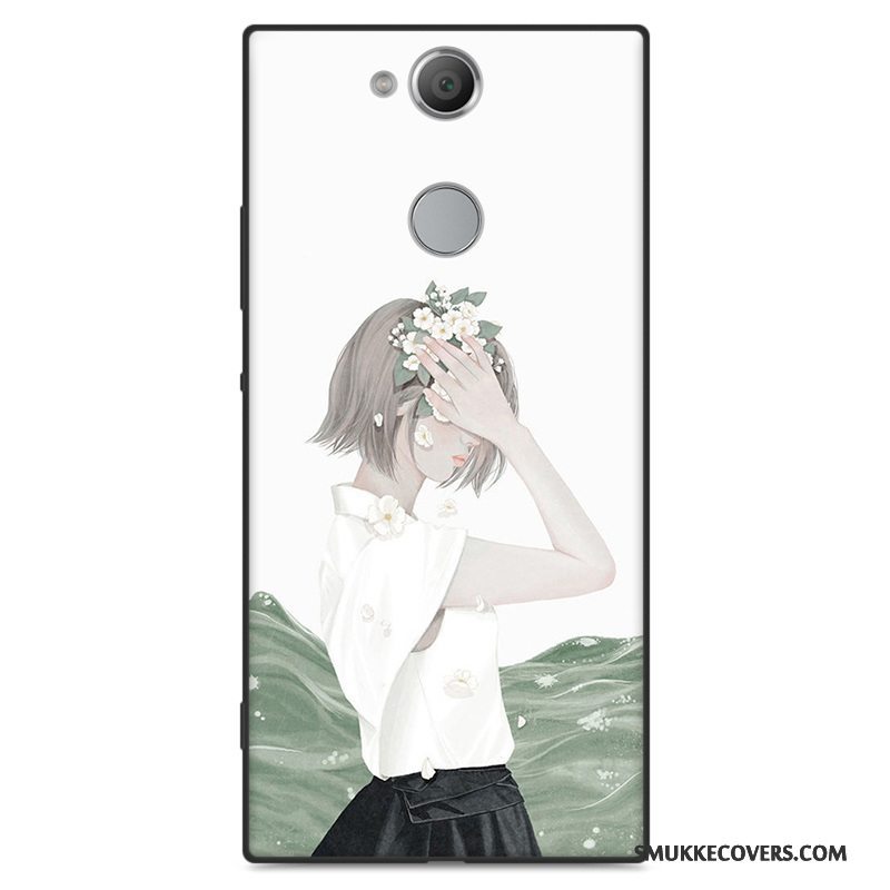 Etui Sony Xperia Xa2 Beskyttelse Telefonlyseblå, Cover Sony Xperia Xa2 Tasker Kunst Nubuck