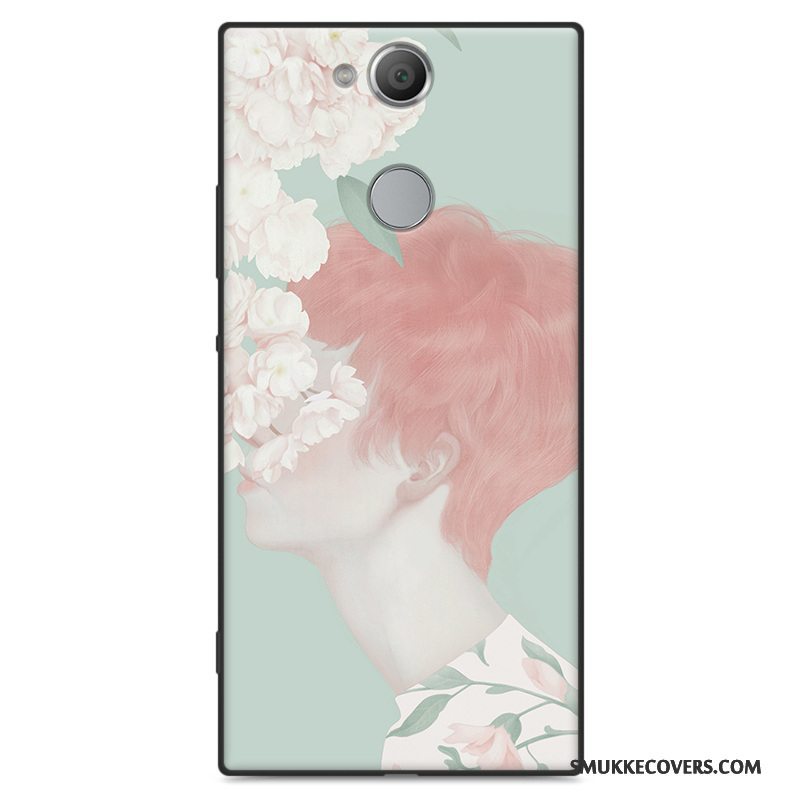 Etui Sony Xperia Xa2 Beskyttelse Telefonlyseblå, Cover Sony Xperia Xa2 Tasker Kunst Nubuck