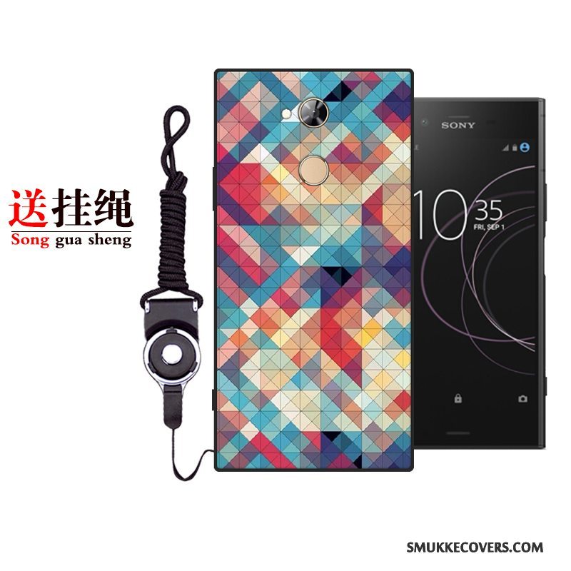 Etui Sony Xperia Xa2 Cartoon Anti-fald Af Personlighed, Cover Sony Xperia Xa2 Blød Rød Grå