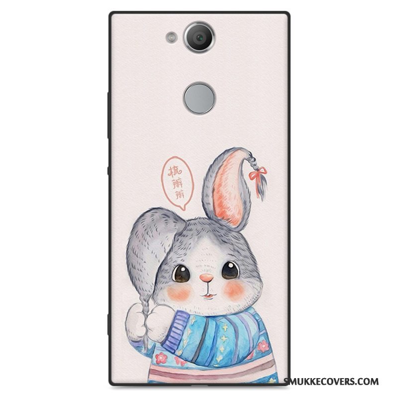 Etui Sony Xperia Xa2 Cartoon Anti-fald Grøn, Cover Sony Xperia Xa2 Tasker Nubuck Telefon