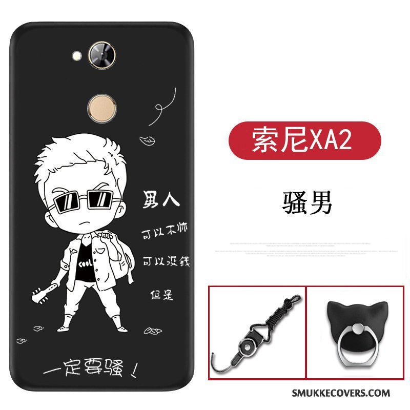 Etui Sony Xperia Xa2 Silikone Rød Telefon, Cover Sony Xperia Xa2 Cartoon